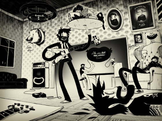 Matthieu Bessudo aka Mc Bess - Illustrazione surreale in bianco e nero