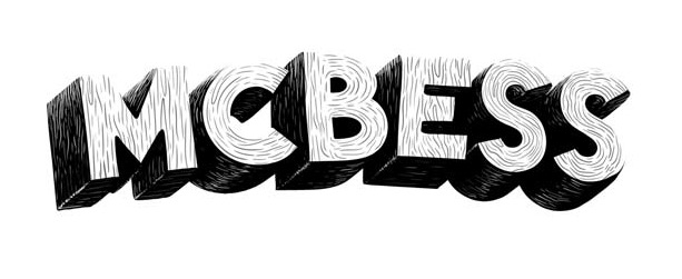 Matthieu Bessudo aka Mc Bess - Illustrazione surreale in bianco e nero