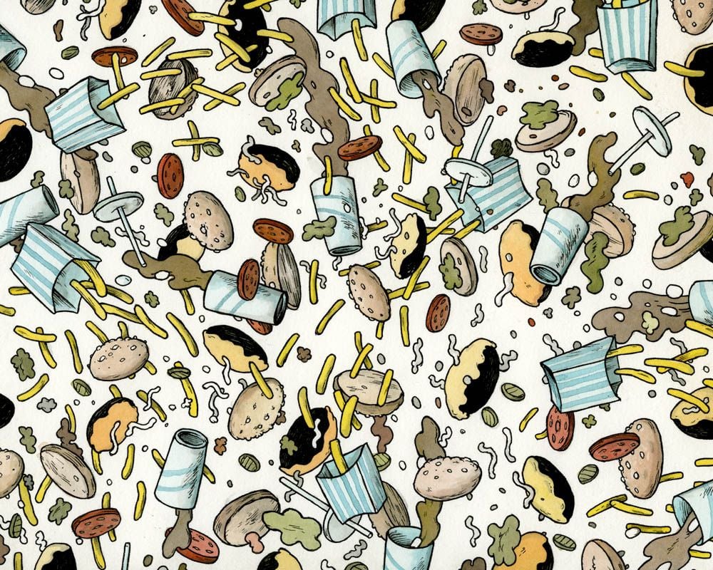 Le illustrazioni underground di Travis Millard aka Fudge Factory