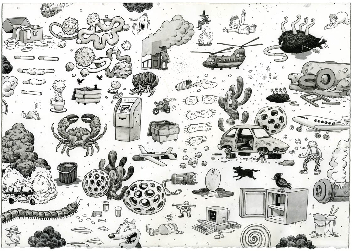 Le illustrazioni underground di Travis Millard aka Fudge Factory
