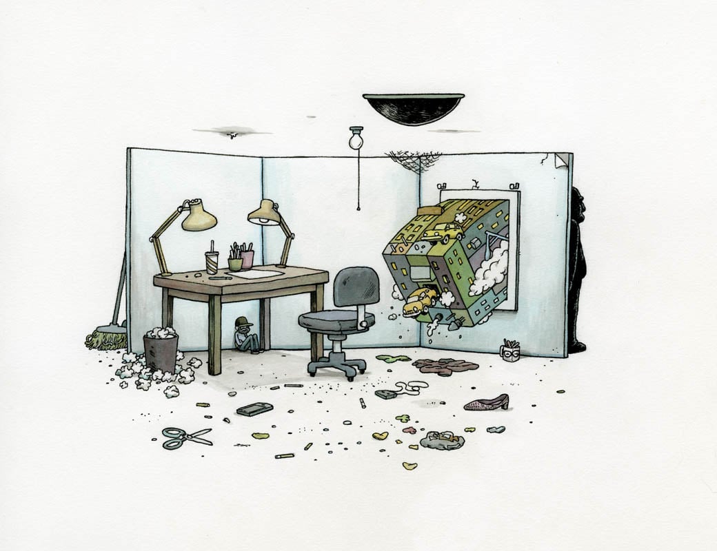 Le illustrazioni underground di Travis Millard aka Fudge Factory