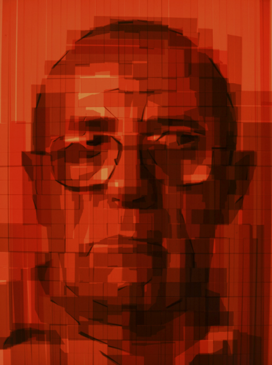 Mark Khaisman - Tape Art, opere in nastro adesivo su plexi-glass retro illuminato