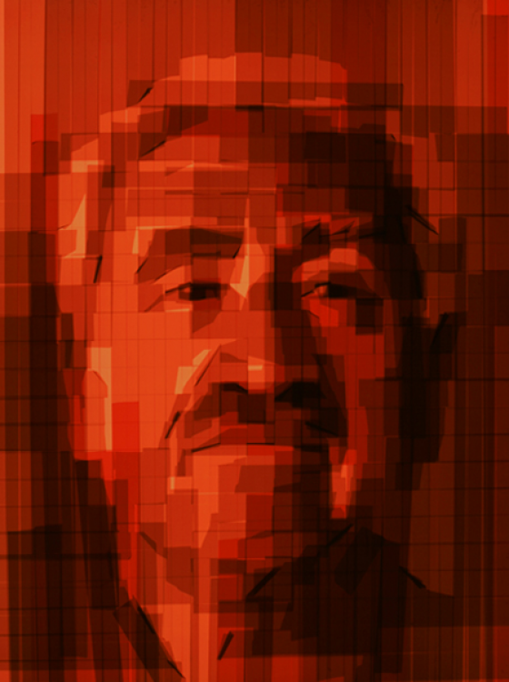 Mark Khaisman - Tape Art, opere in nastro adesivo su plexi-glass retro illuminato