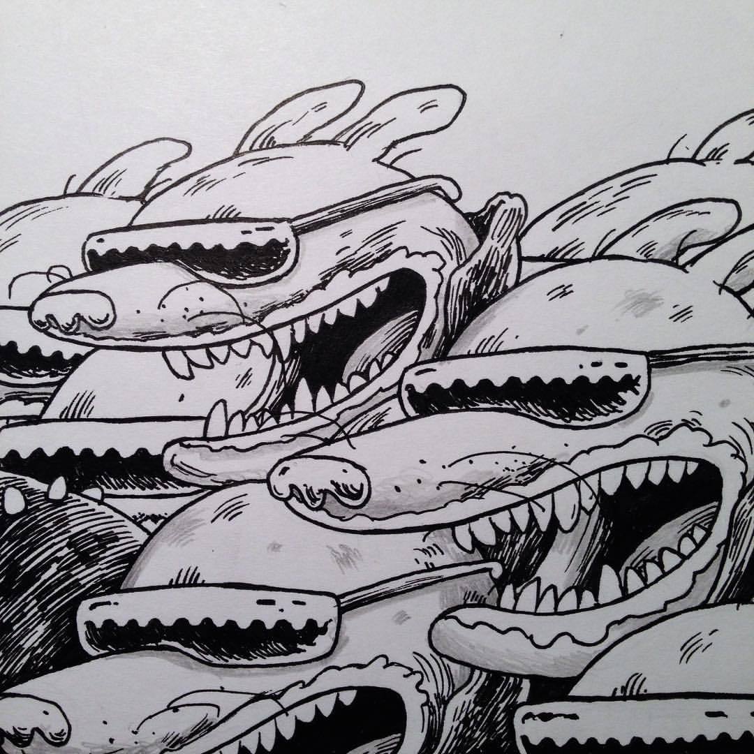 Le illustrazioni underground di Travis Millard aka Fudge Factory