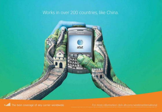 AT&T - Best Coverage Worldwide, campagna stampa multisoggetto firmata BBDO