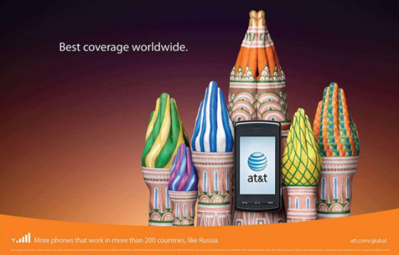 AT&T - Best Coverage Worldwide, campagna stampa multisoggetto firmata BBDO