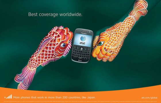 AT&T - Best Coverage Worldwide, campagna stampa multisoggetto firmata BBDO