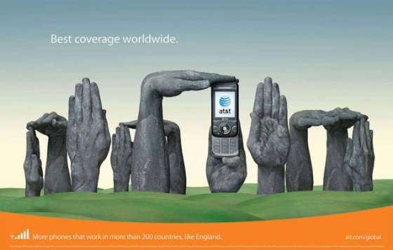 AT&T - Best Coverage Worldwide, campagna stampa multisoggetto firmata BBDO