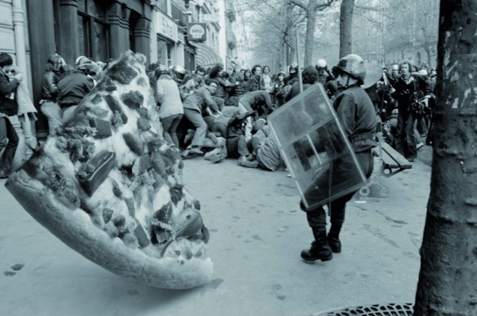 Pizza & Love - Free Love, campagna stampa multisoggetto firmata Contrapunto Barcelona