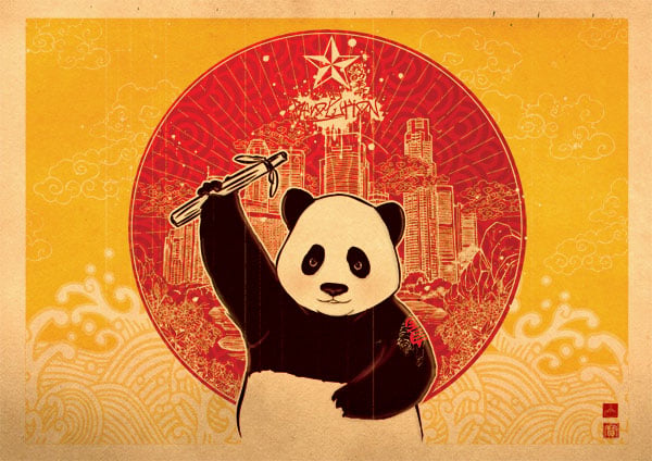 Panda Revolution - illustrazioni realizzate da Xiaobaosg