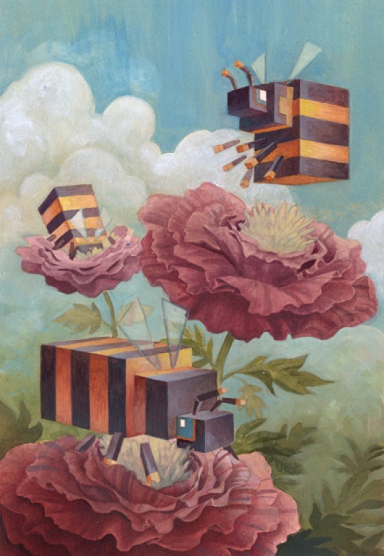 Laura Bifano - Menagerie - Dipinti di animali 8bit in 3D