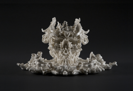 Katsuyo Aoki. Predictive Dream: serie di teschi in ceramica.