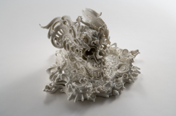 Katsuyo Aoki. Predictive Dream: serie di teschi in ceramica.