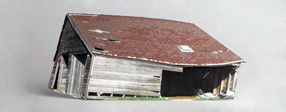 Ofra Lapid - Broken Houses - Modelli in scala di edifici in rovina
