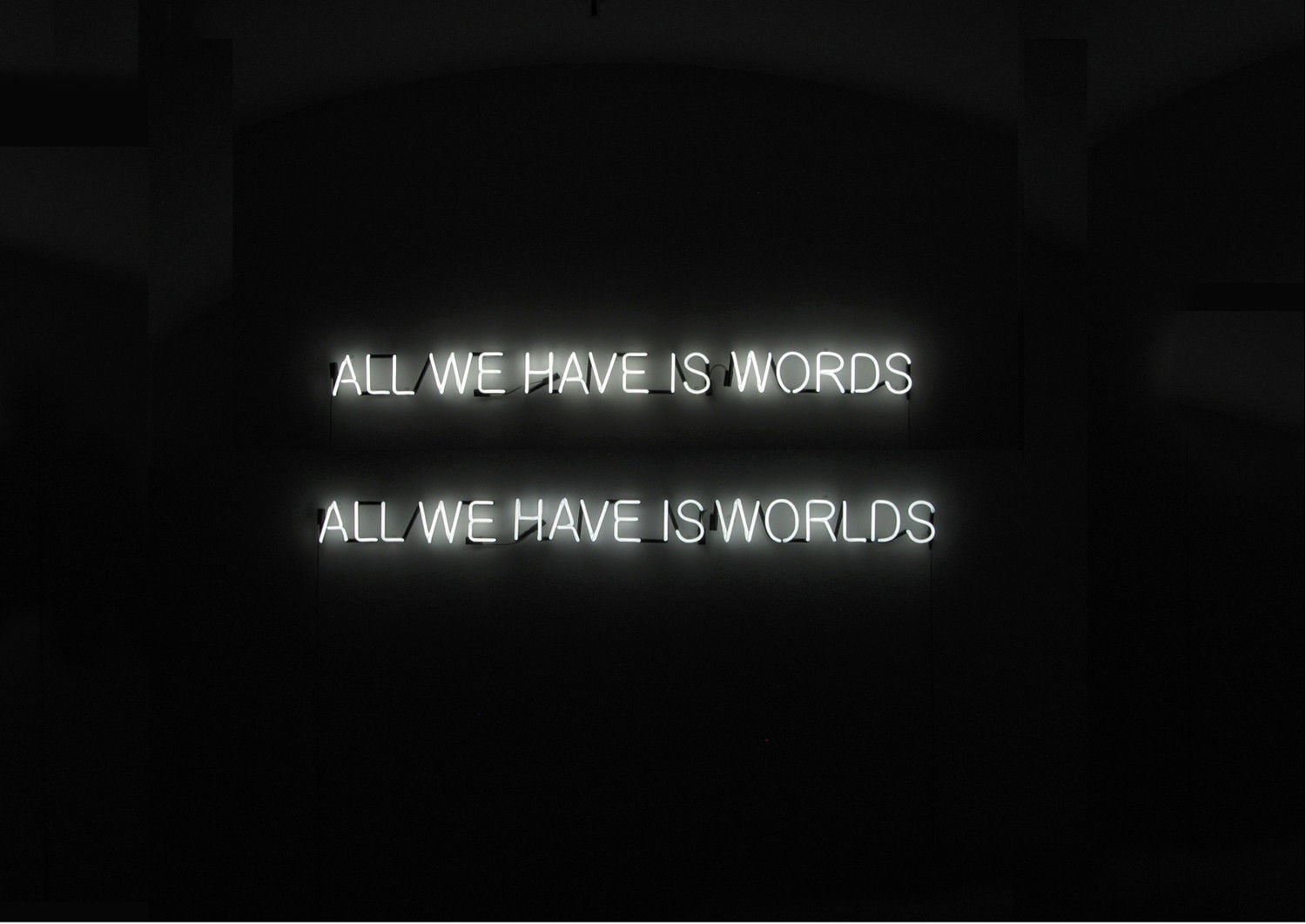 Tim Etchells - Text sculpture e neon signs | Collater.al