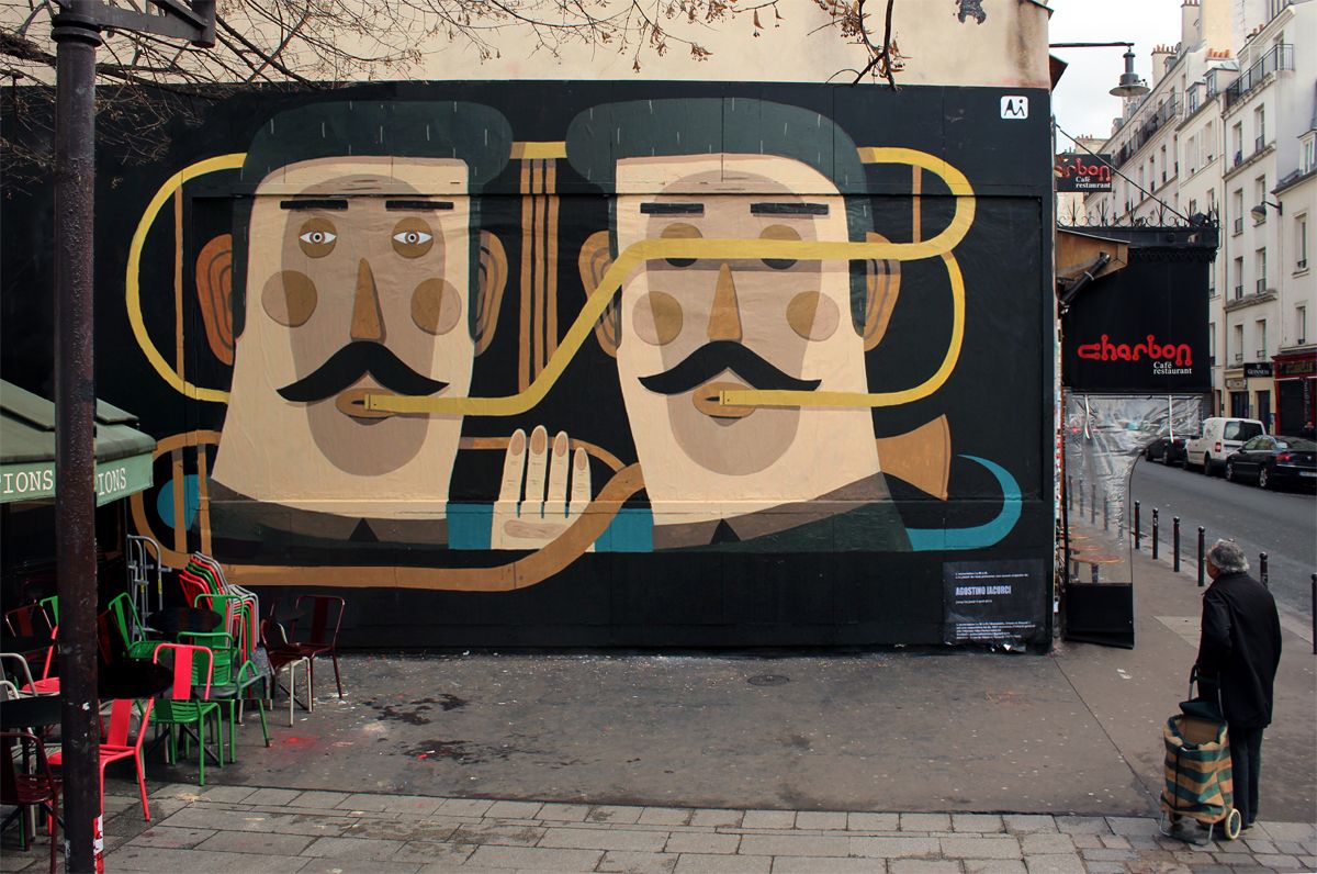 Le street art illustrata di Agostino Iacurci | Collater.al