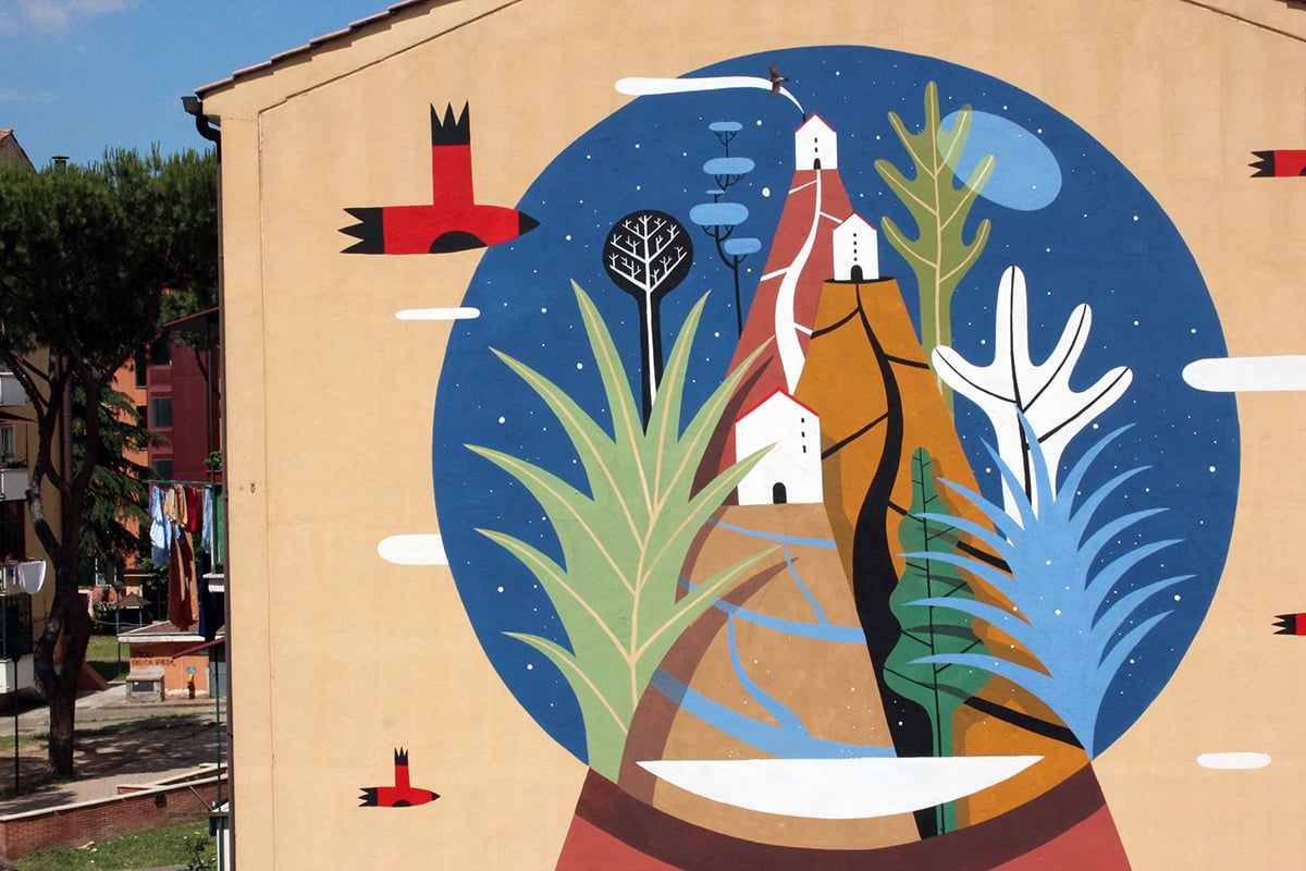 Le street art illustrata di Agostino Iacurci | Collater.al