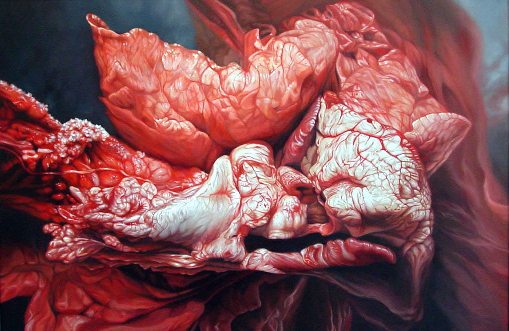 Victoria Reynolds - Meat Paintings - Dipinti realistici di carne cruda