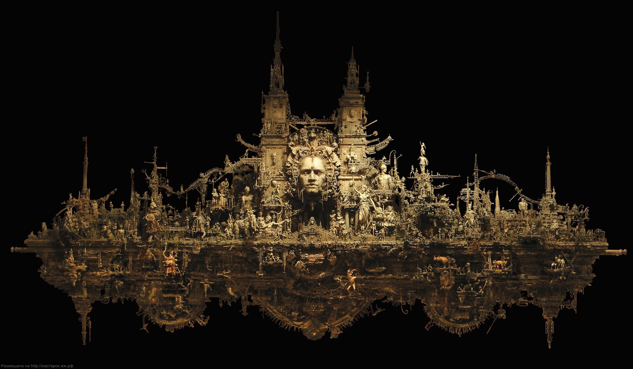 Le sculture dark di Kris Kuksi