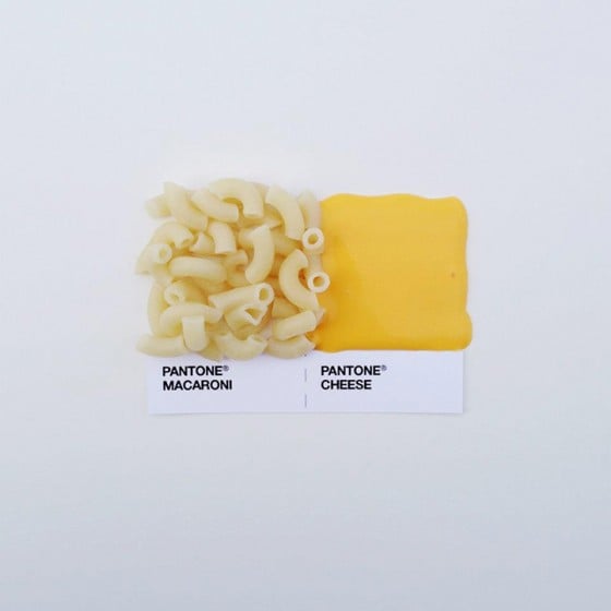 David Schwen - Pantone Pairings - Campioni di Pantone realizzati con accostamenti di cibo