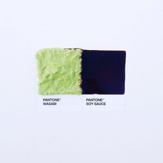 David Schwen - Pantone Pairings - Campioni di Pantone realizzati con accostamenti di cibo