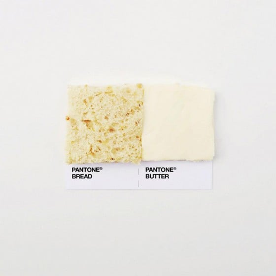 David Schwen - Pantone Pairings - Campioni di Pantone realizzati con accostamenti di cibo