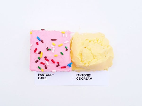 David Schwen - Pantone Pairings - Campioni di Pantone realizzati con accostamenti di cibo