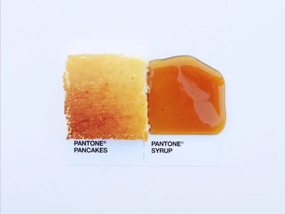 David Schwen - Pantone Pairings - Campioni di Pantone realizzati con accostamenti di cibo