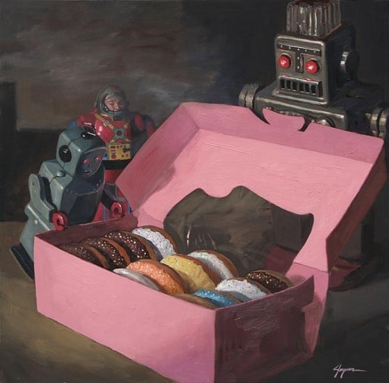 Eric Joyner - L'artista che ama dipingere robot e donut