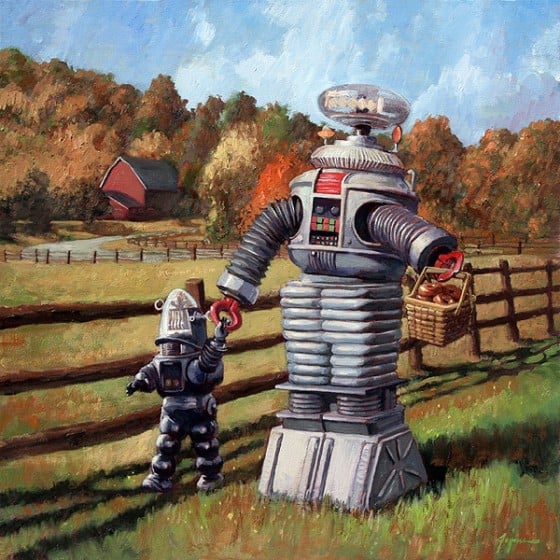 Eric Joyner - L'artista che ama dipingere robot e donut