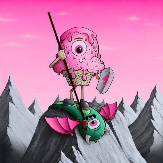 Buff Monster - Pink is Power - Illustratore di Los Angeles