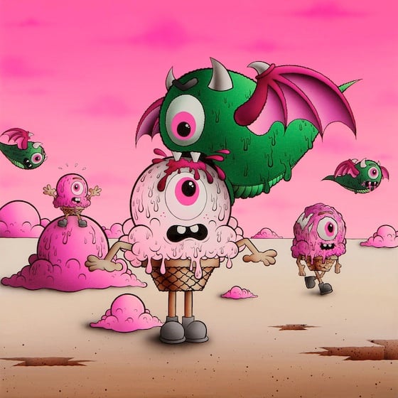 Buff Monster - Pink is Power - Illustratore di Los Angeles