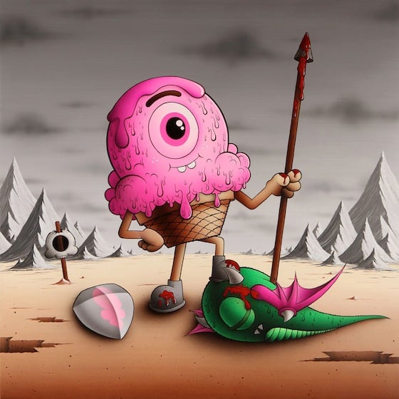 Buff Monster - Pink is Power - Illustratore di Los Angeles