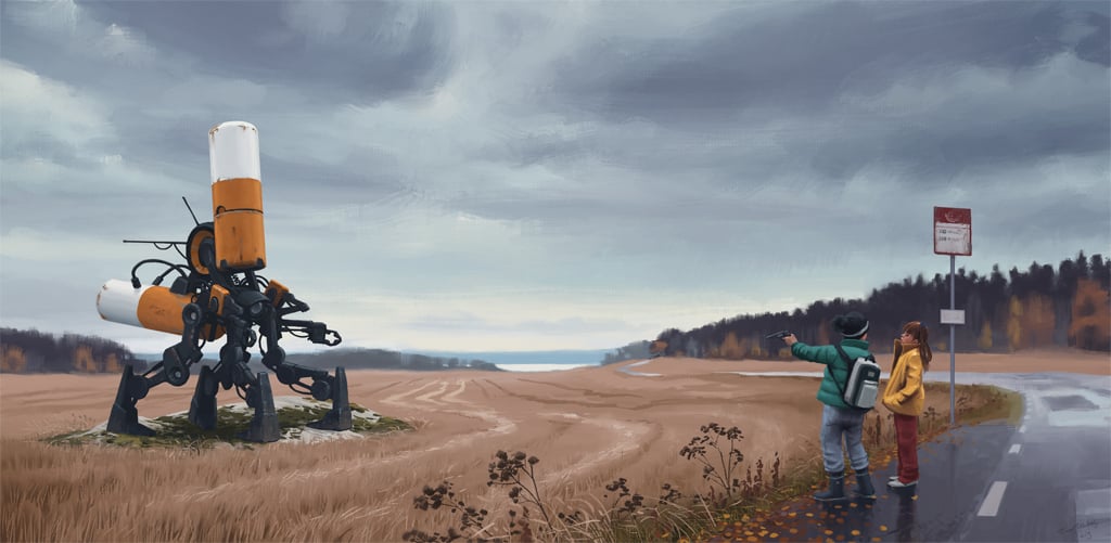 Simon St&aring;lenhag - Digital paintings