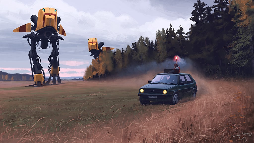 Simon St&aring;lenhag - Digital paintings