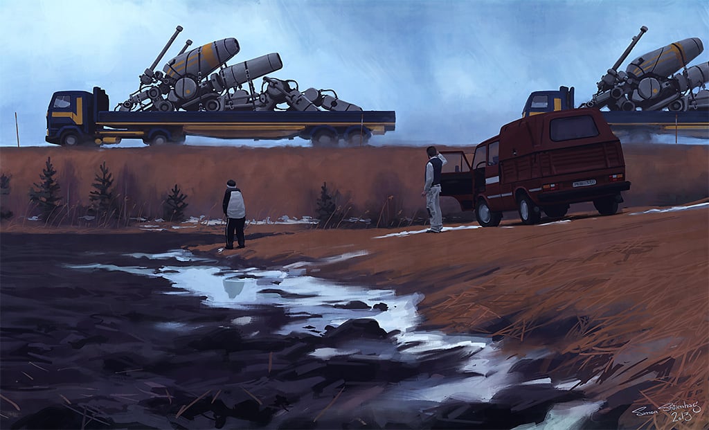 Simon St&aring;lenhag - Digital paintings