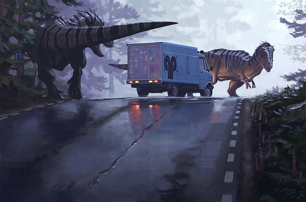 Simon St&aring;lenhag - Digital paintings