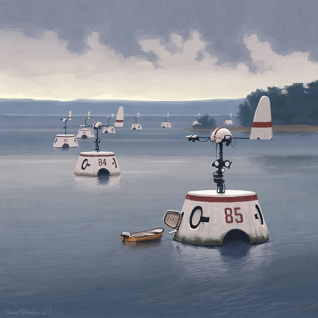 Simon St&aring;lenhag - Digital paintings