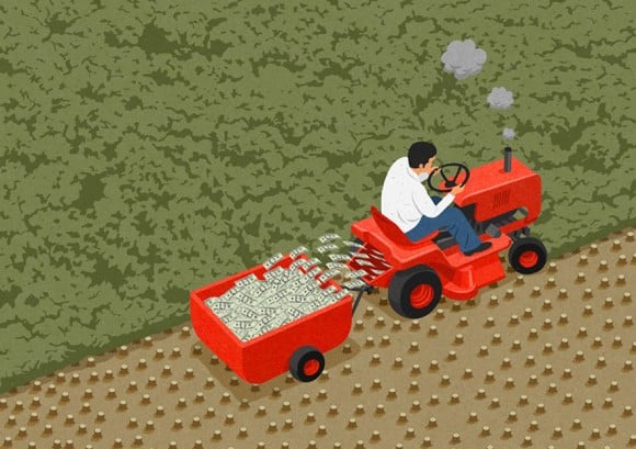 John Holcroft è un illustratore che in modo satirico rappresenta la società di oggi