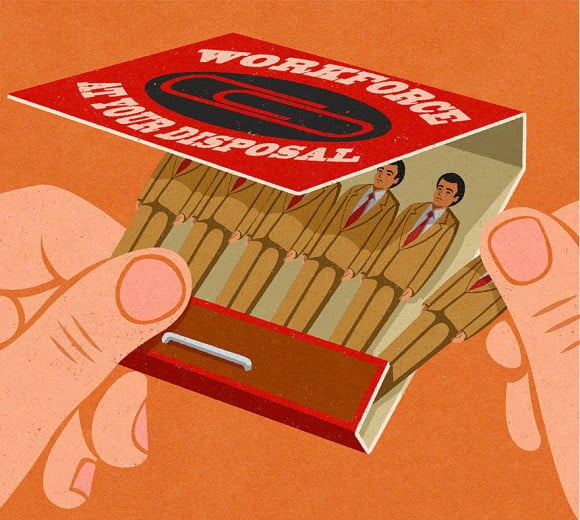John Holcroft è un illustratore che in modo satirico rappresenta la società di oggi