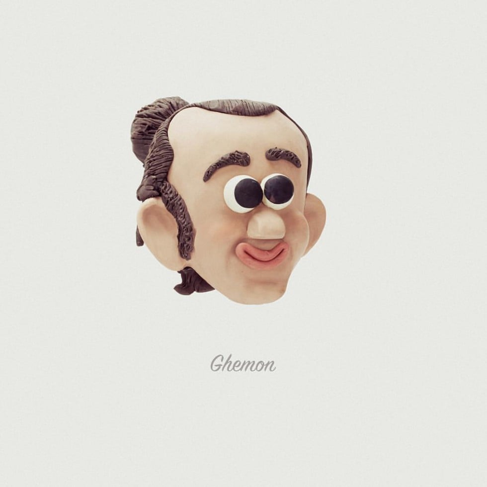 Le Rapper Faces in plastilina di Stefano Colferai | Collater.al