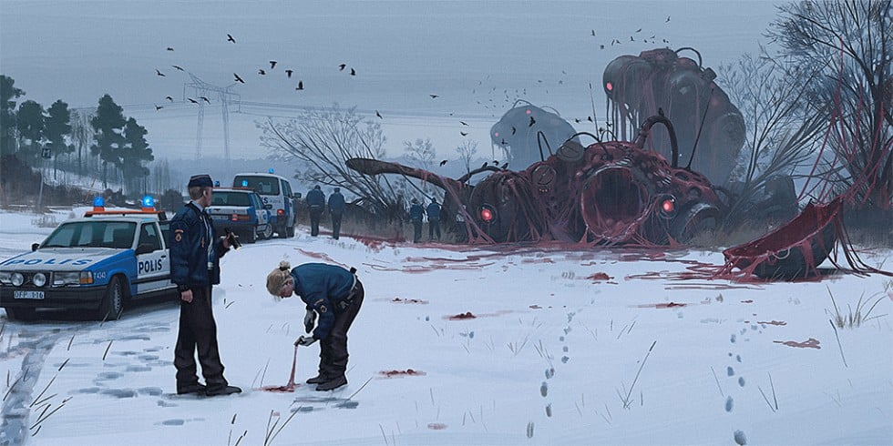 La distopia sci-fi dei quadri di Simon Stålenhag