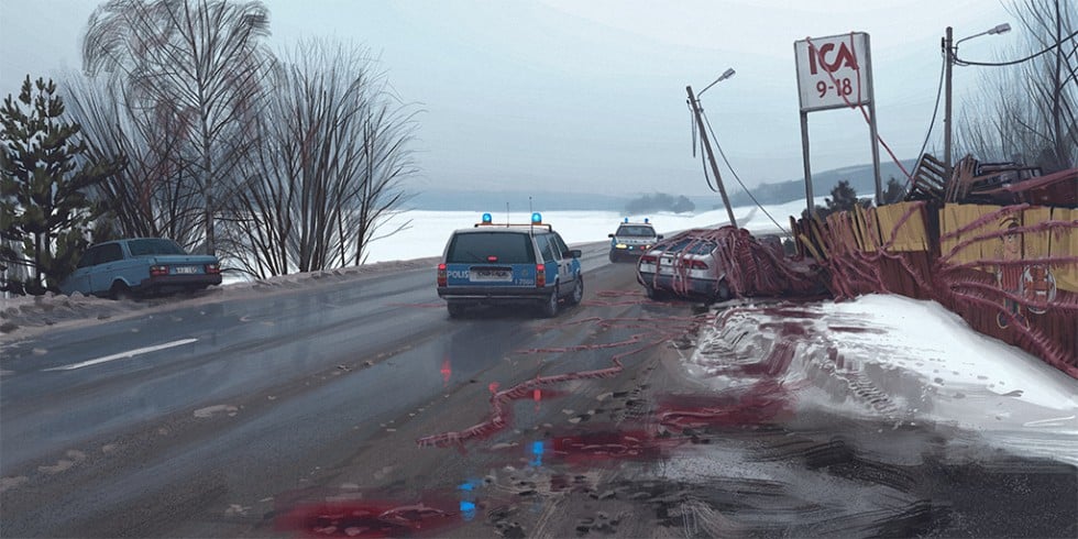 La distopia sci-fi dei quadri di Simon Stålenhag