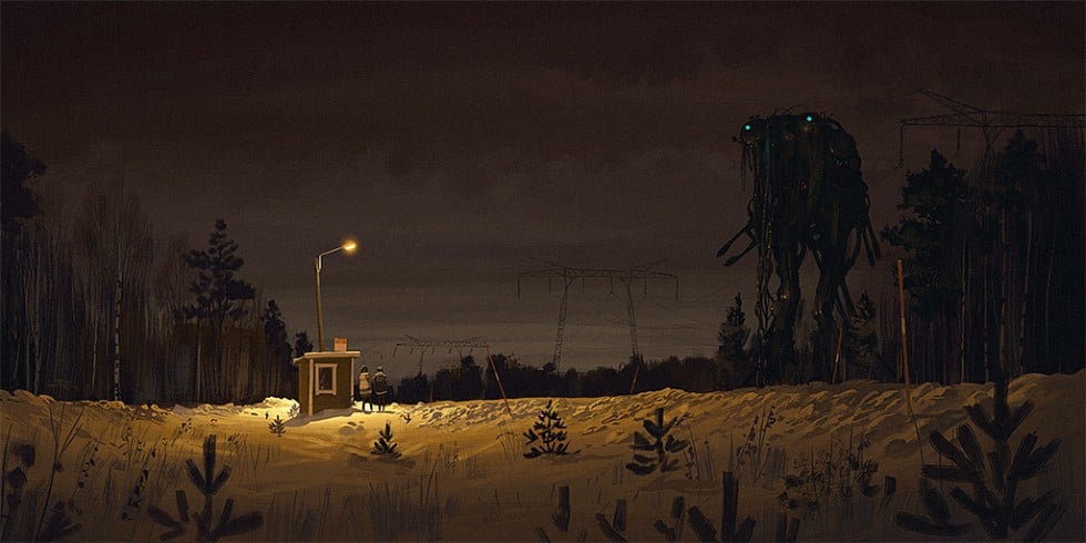 La distopia sci-fi dei quadri di Simon Stålenhag