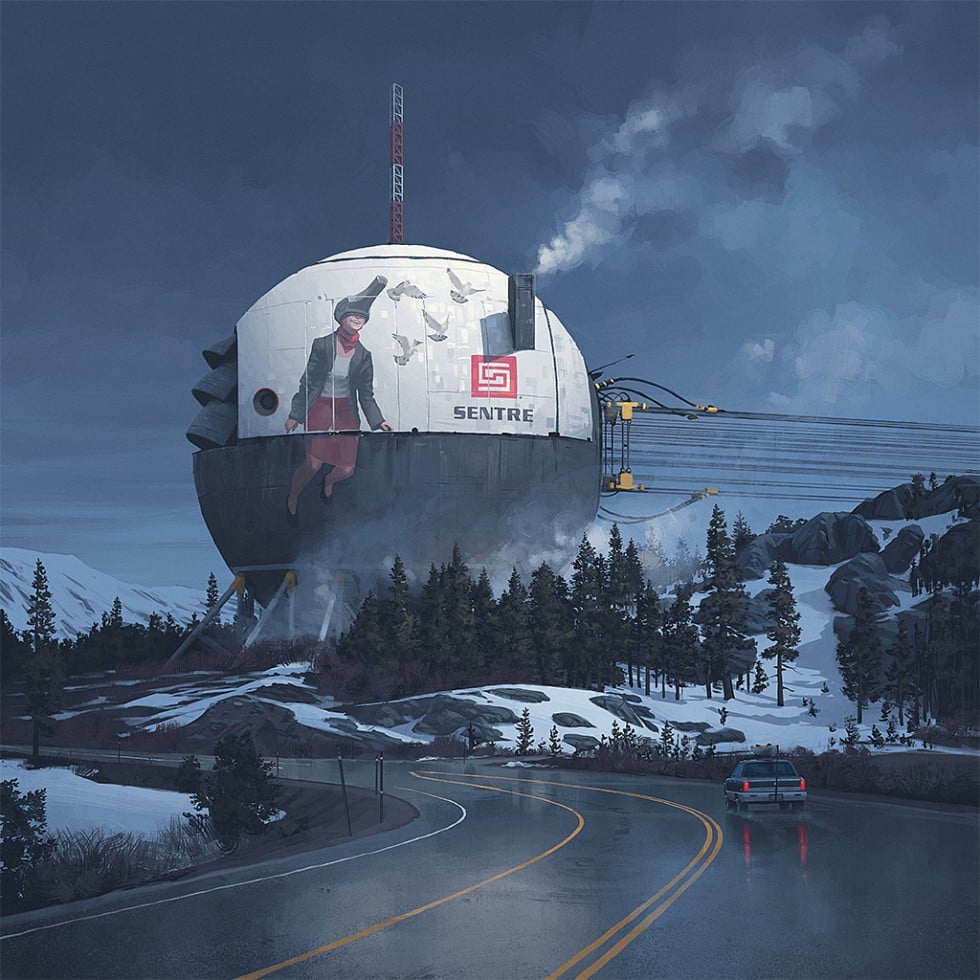 La distopia sci-fi dei quadri di Simon Stålenhag