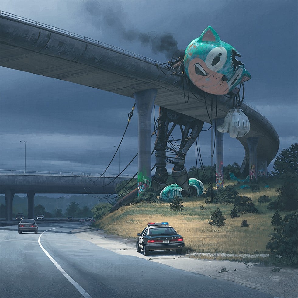 La distopia sci-fi dei quadri di Simon Stålenhag