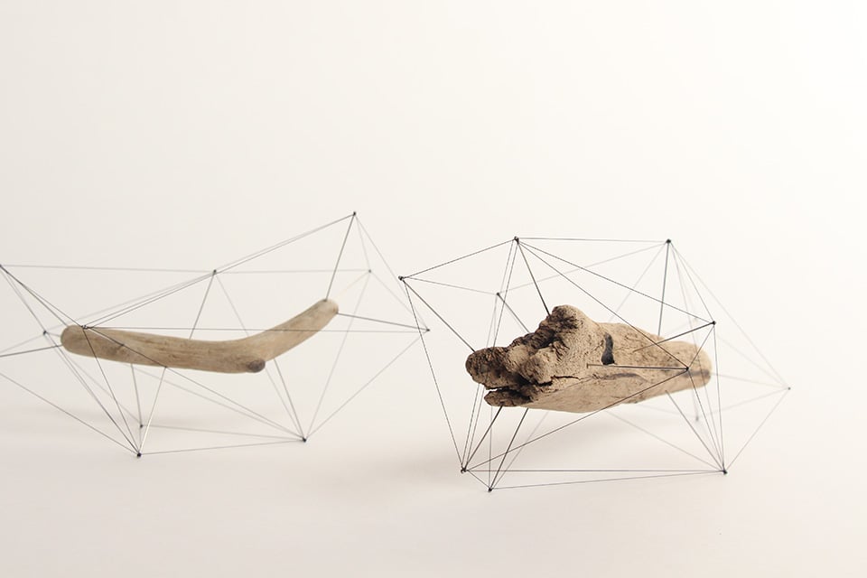 Crust of Polygon - I poligoni di spago che avvolgono oggetti naturali di Norihiko Terayama | Collater.al