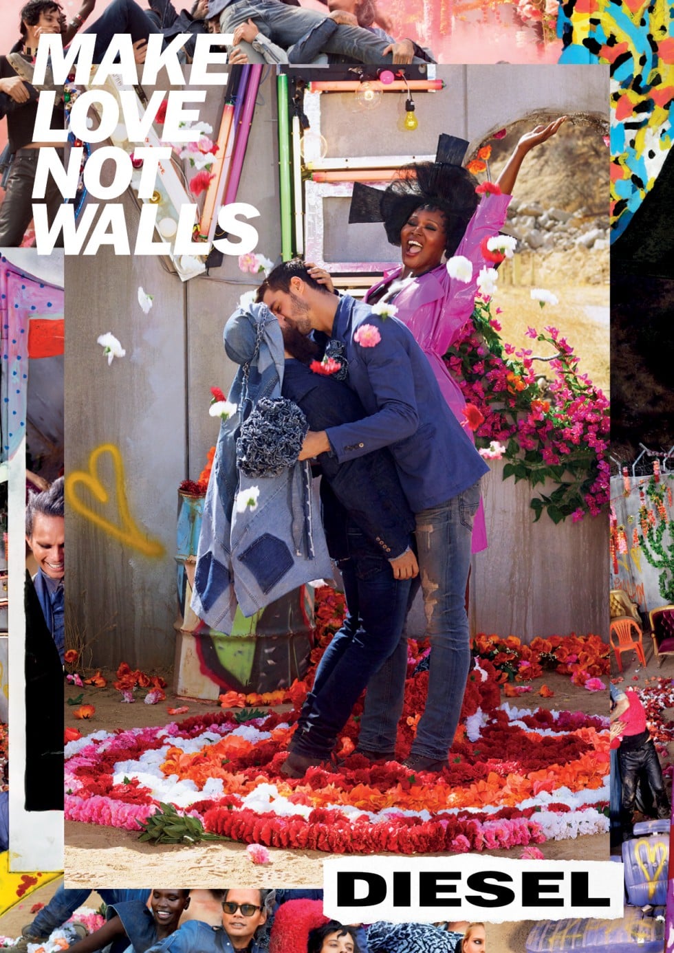 #makelovenotwalls - Diesel e LaChapelle contro i muri dell'odio | Collater.al