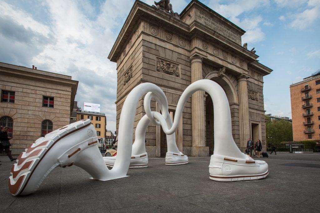 L’iconica Boat Shoe di Timberland prende vita attraverso l’opera di Matteo Cibic | Collater.al