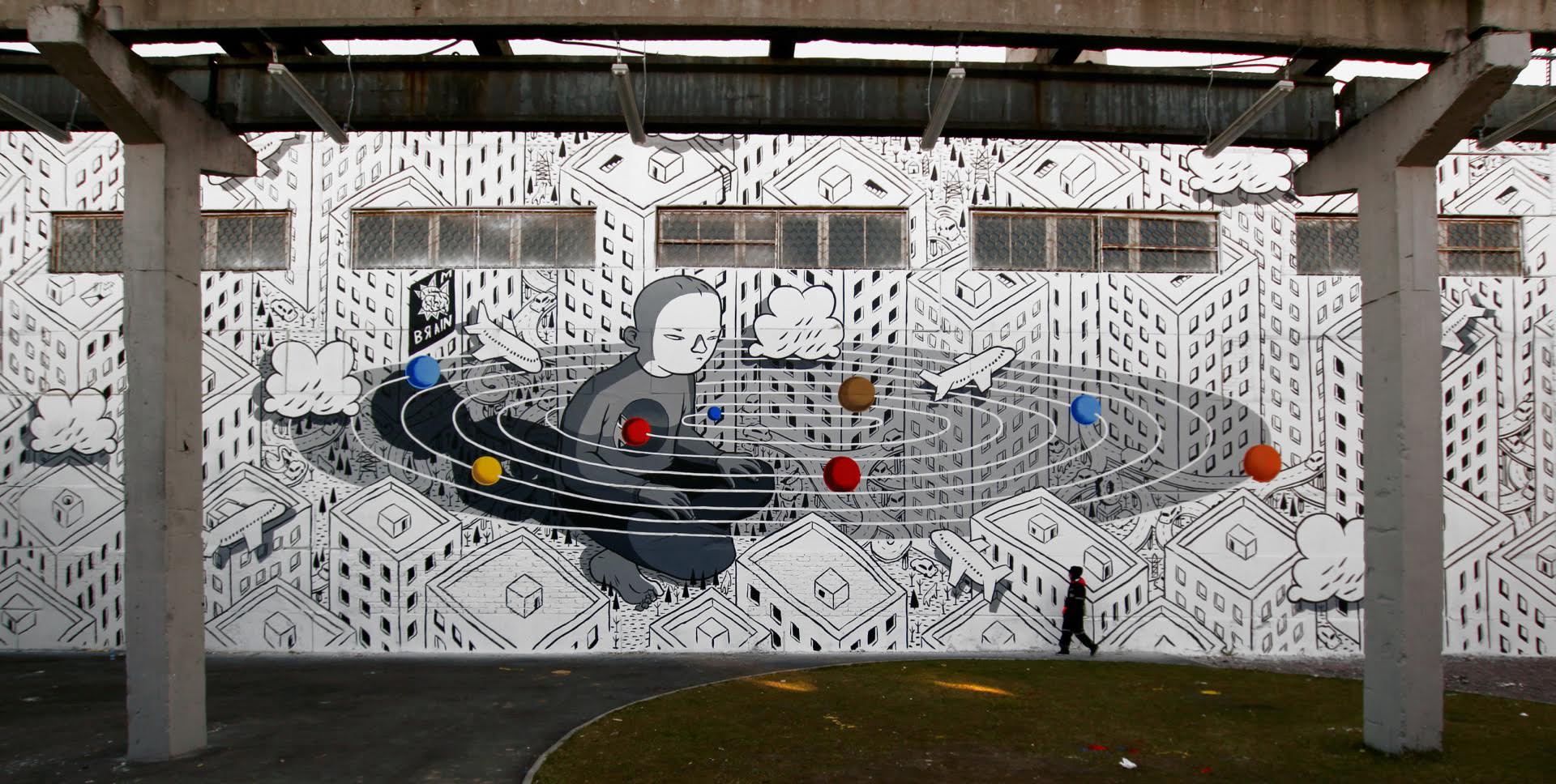 Rivoluzione, l’ultimo murales di Millo in Russia | Collater.al 1